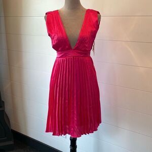Jessica Simpson Pink Fit and Flare Midi Dress. Size: S